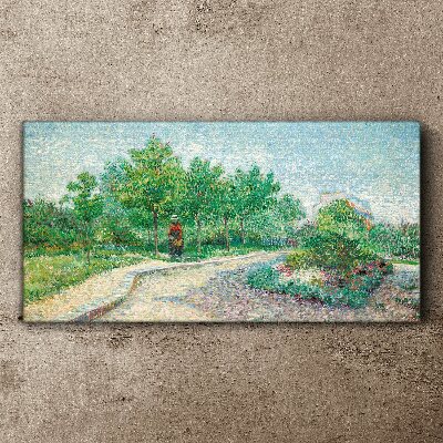 Obraz Canvas Letni spacer w ogrodzie