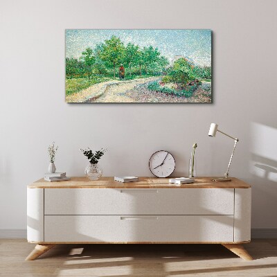 Obraz Canvas Letni spacer w ogrodzie