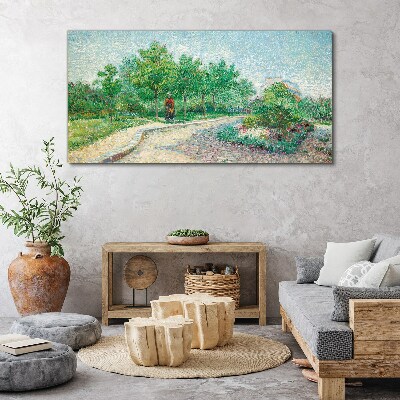 Obraz Canvas Letni spacer w ogrodzie