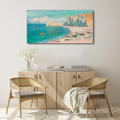 Obraz na Płótnie Plaża Falaise dAmont Monet