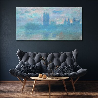 Obraz Canvas Zamglony Londyn o poranku