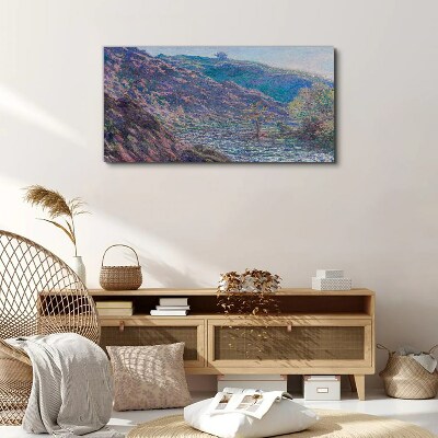 Obraz Canvas Fioletowe Wzgórza o Świcie