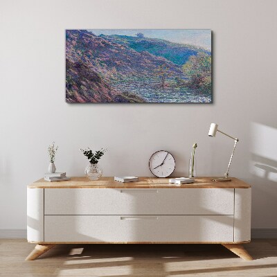 Obraz Canvas Fioletowe Wzgórza o Świcie