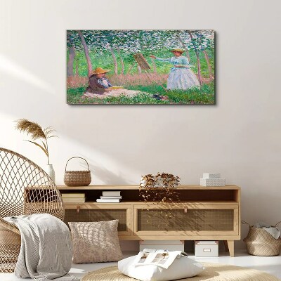Obraz Canvas Letnie malowanie w plenerze
