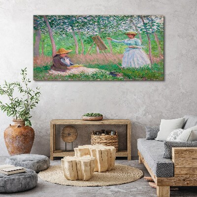 Obraz Canvas Letnie malowanie w plenerze