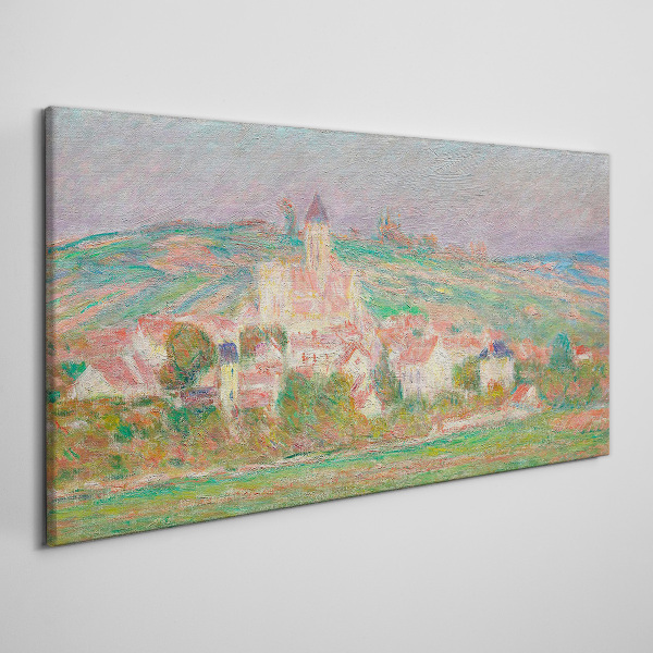 Obraz na Płótnie Vetheuil Zachód Słońca Monet