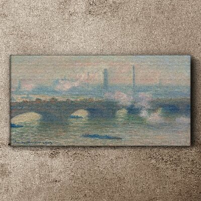 Obraz Canvas Waterloo most szary Monet