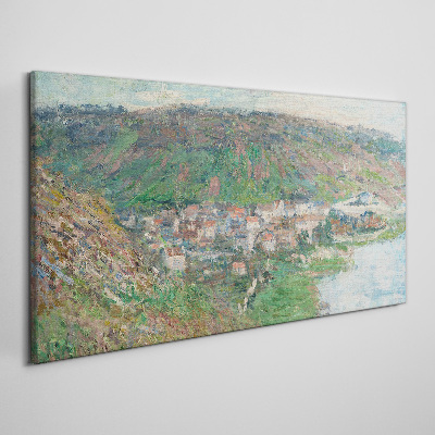 Obraz Canvas Wiosenny pejzaż nad rzeką