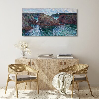 Obraz Canvas Skał Ocean Monet