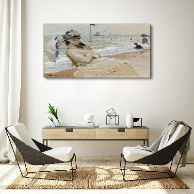 Obraz na Płótnie Camille plaża Trouville Monet