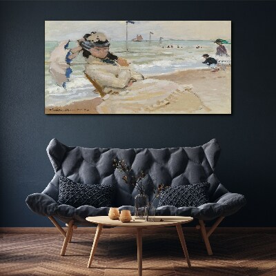 Obraz na Płótnie Camille plaża Trouville Monet