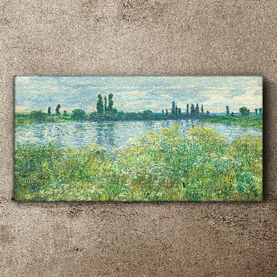 Obraz Canvas Widok na rzekę w zieleni