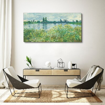 Obraz Canvas Widok na rzekę w zieleni