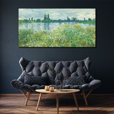 Obraz Canvas Widok na rzekę w zieleni