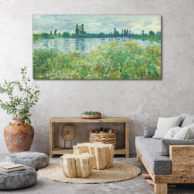 Obraz Canvas Widok na rzekę w zieleni