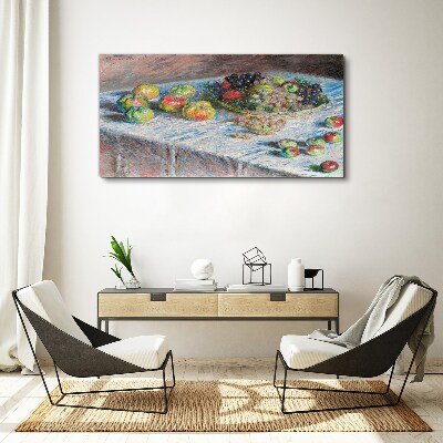 Obraz Canvas Jabłka i Winogrona Monet