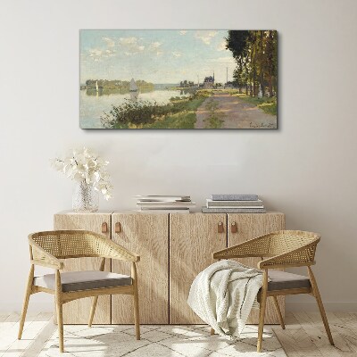 Obraz Canvas Spokojny pejzaż nad rzeką