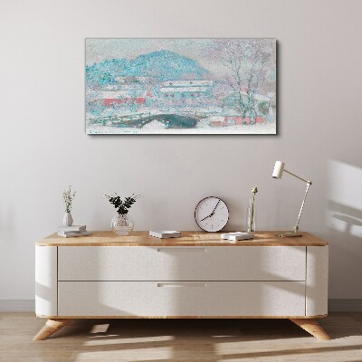 Obraz Canvas Wioska w Norwegii Monet