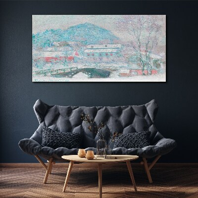 Obraz Canvas Wioska w Norwegii Monet