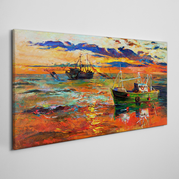 Obraz Canvas Zachód słońca nad morzem