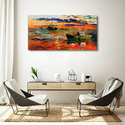 Obraz Canvas Zachód słońca nad morzem