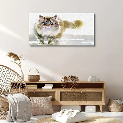 Obraz Canvas Kot w pastelowych odcieniach