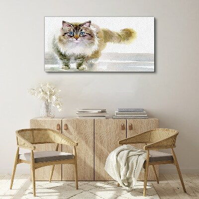 Obraz Canvas Kot w pastelowych odcieniach