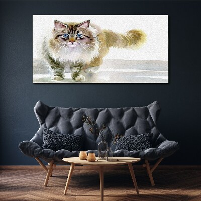 Obraz Canvas Kot w pastelowych odcieniach