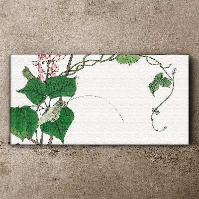 Obraz Canvas Kwiaty i owady w harmonii
