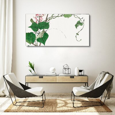 Obraz Canvas Kwiaty i owady w harmonii