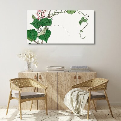 Obraz Canvas Kwiaty i owady w harmonii