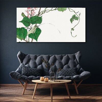 Obraz Canvas Kwiaty i owady w harmonii