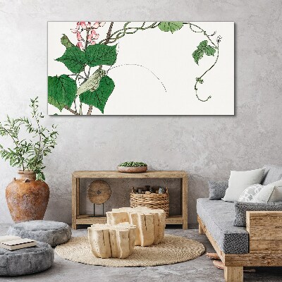Obraz Canvas Kwiaty i owady w harmonii