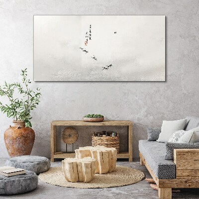 Obraz Canvas Spokojna natura z kaligrafią