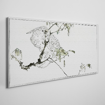 Obraz Canvas Ptak na gałęzi