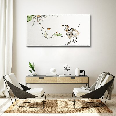 Obraz Canvas Ptaki wśród roślinności