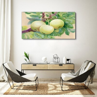 Obraz Canvas owoce jabłko gałąź liście