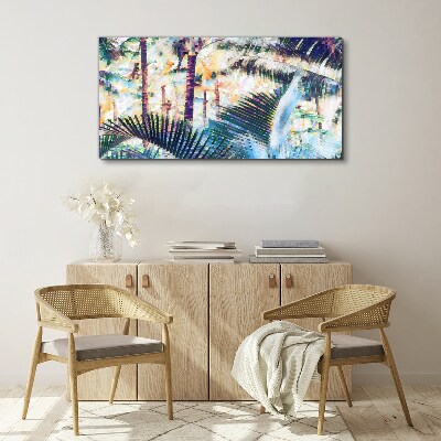 Obraz Canvas Tropikalny pejzaż w pastelowych kolorach