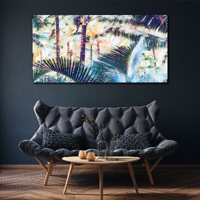 Obraz Canvas Tropikalny pejzaż w pastelowych kolorach
