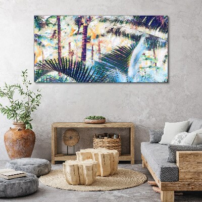 Obraz Canvas Tropikalny pejzaż w pastelowych kolorach