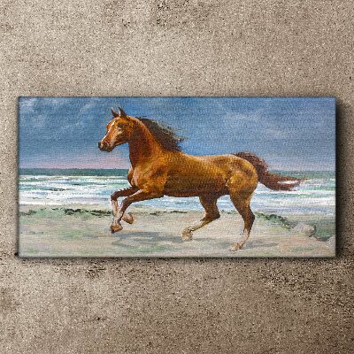 Obraz Canvas Galloping Horse by Unknown Artist