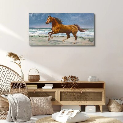 Obraz Canvas Galloping Horse by Unknown Artist