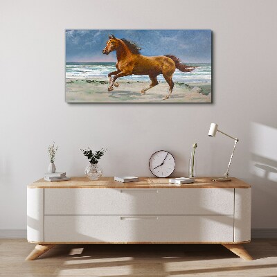 Obraz Canvas Galloping Horse by Unknown Artist