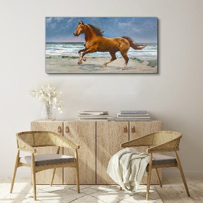 Obraz Canvas Galloping Horse by Unknown Artist