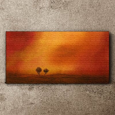 Obraz Canvas Zachód słońca nad horyzontem