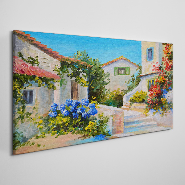 Obraz Canvas Urokliwe miasteczko wiosenne