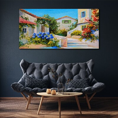 Obraz Canvas Urokliwe miasteczko wiosenne