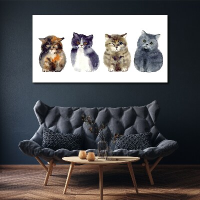 Obraz Canvas Zwierzęta Koty Akwarela