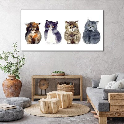 Obraz Canvas Zwierzęta Koty Akwarela