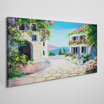 Obraz Canvas Urokliwe miasteczko nadmorskie